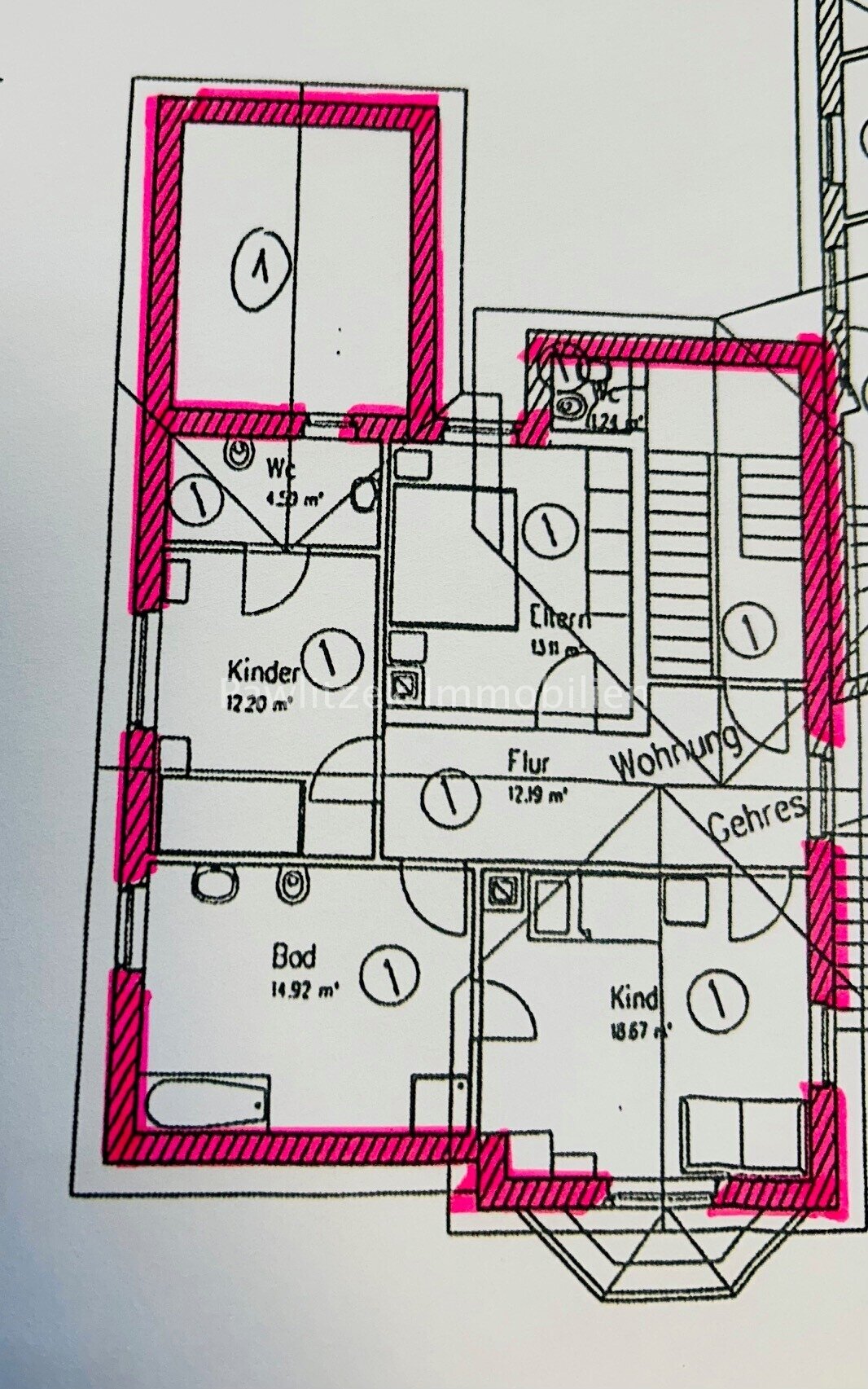 Wohnung 1 Grundriss OG Wohnung 1 Grundriss OG